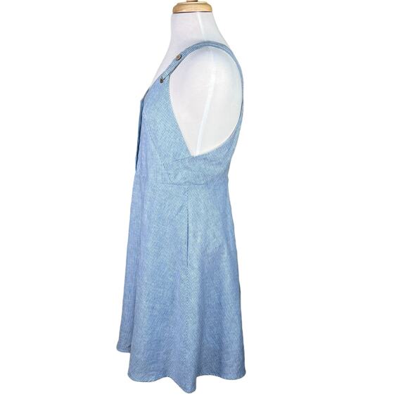 Annie 50 Women’s Linen Blend Striped Sundress with Criss-Cross Straps Med EUC - Picture 9 of 15
